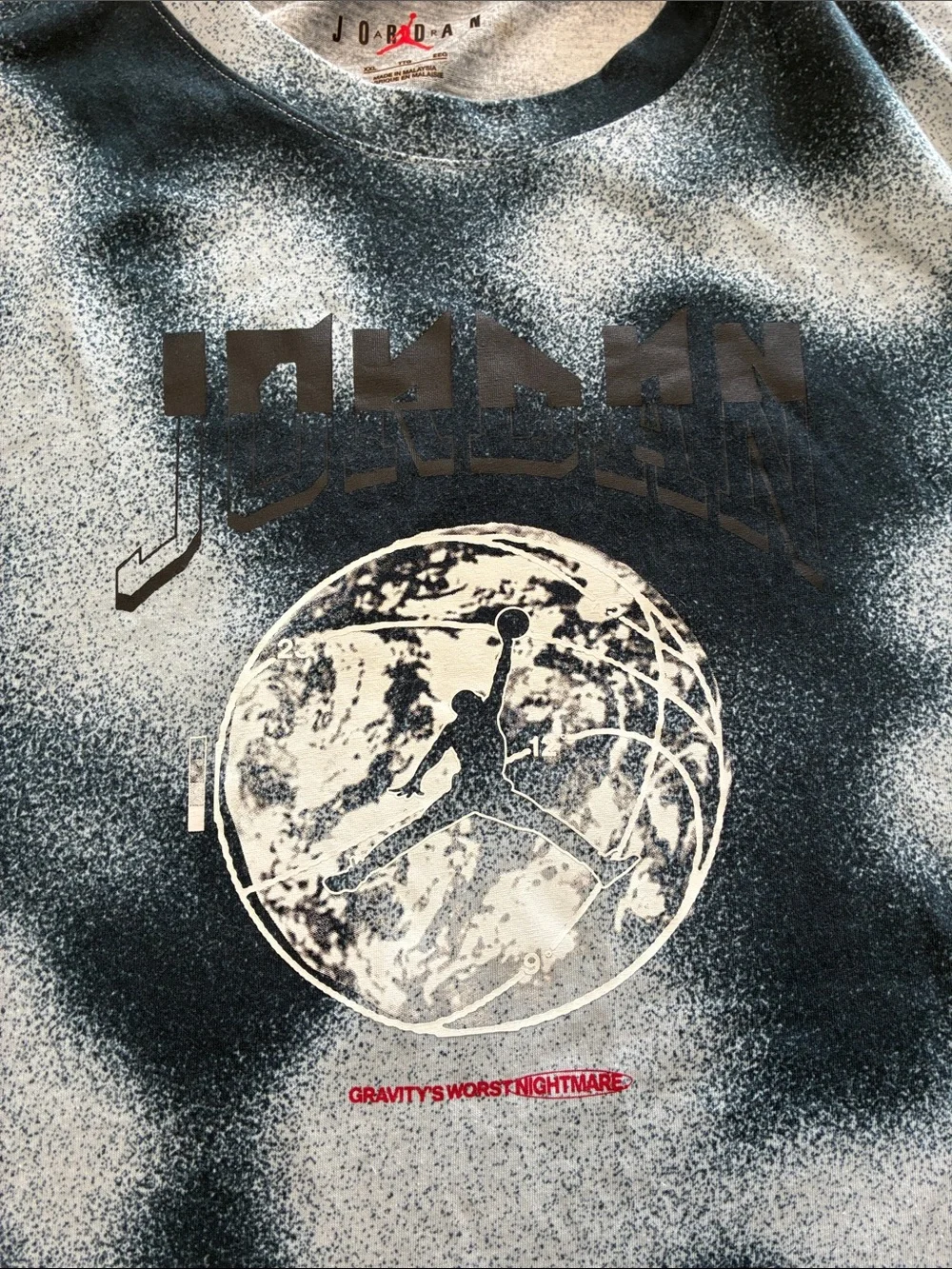 Jordan Mens Graphic Tee with Planet Size 2XL